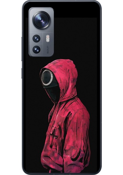 Xiaomi Mi 12 Pro Uyumlu Şeffaf Kılıf Squid Game Tasarımlı