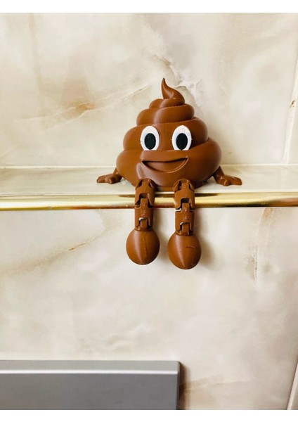 Modern 4'lü Banyo Dekor Seti: Klozet, Kaka, Çöp Kovası ve Tuvalet Kağıdı Tutucu