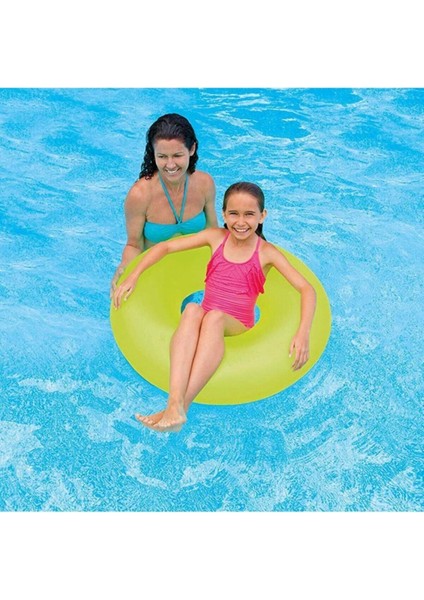 Neon Renkli Jumbo Simit 91 Cm, Eğlenceli ve Renkli Dekorasyon Parçası