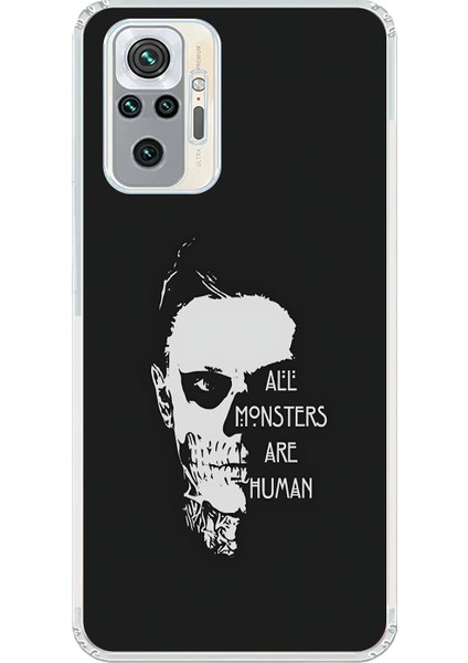 Xiaomi Redmi Note 10 Pro Uyumlu Şeffaf Kılıf American Horror Story Tasarımlı