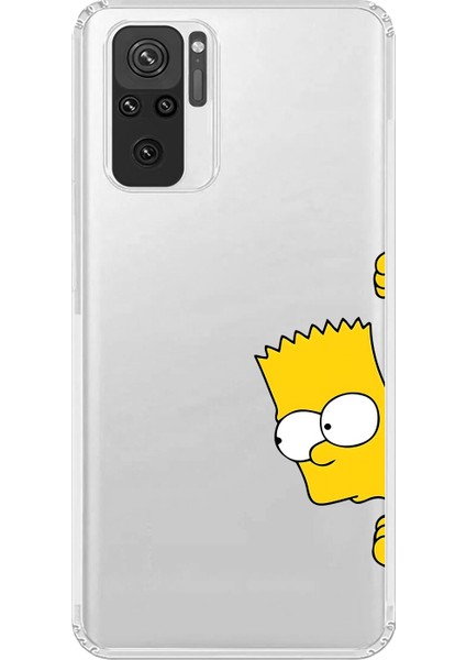 Xiaomi Redmi Note 10 Uyumlu Şeffaf Kılıf Cartoon 16 Tasarımlı