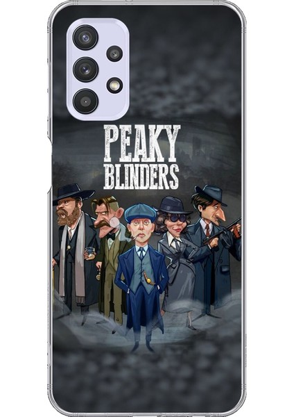 Samsung Galaxy A32 Uyumlu Şeffaf Kılıf Peaky Blinders Tasarımlı