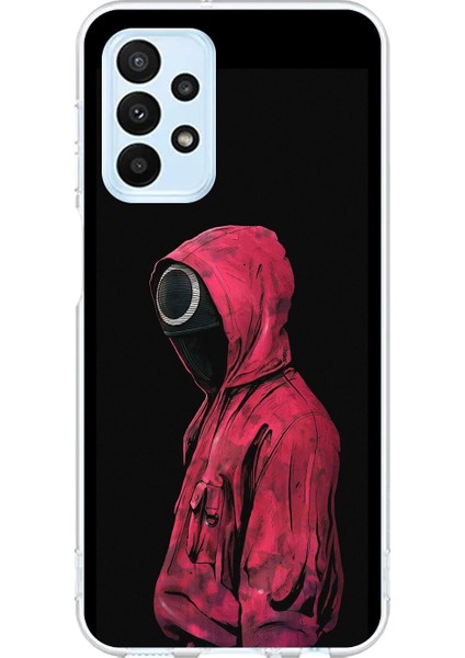 Samsung Galaxy A23 Uyumlu Şeffaf Kılıf Squid Game Tasarımlı