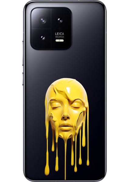 Xiaomi Mi 13 Uyumlu Şeffaf Kılıf Estetik Yüz 6 Tasarımlı