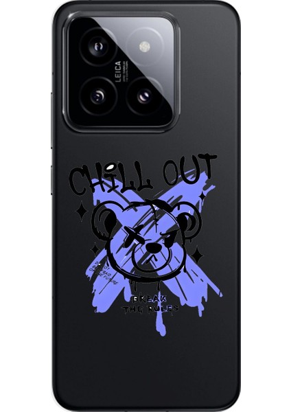 Xiaomi Mi 14 Pro Uyumlu Şeffaf Kılıf Graffiti 8 Tasarımlı