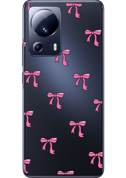 Xiaomi Mi 13 Lite Uyumlu Şeffaf Kılıf Kurdele 3 Tasarımlı