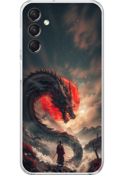 Samsung Galaxy A24 Uyumlu Şeffaf Kılıf Samurai 3 Tasarımlı