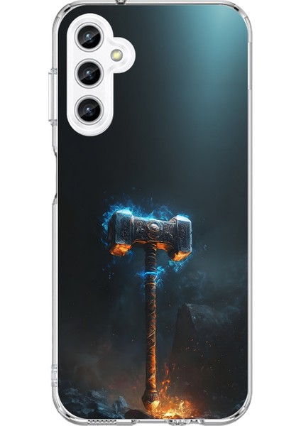 Samsung Galaxy A25 Uyumlu Şeffaf Kılıf Çekiç Tasarımlı