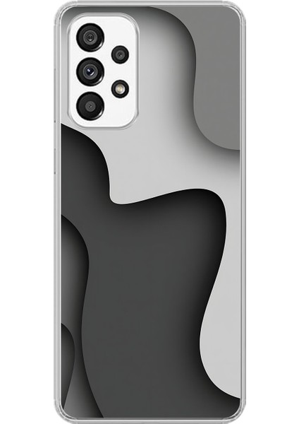 Samsung Galaxy A73 Uyumlu Şeffaf Kılıf Wallpaper 2 Tasarımlı