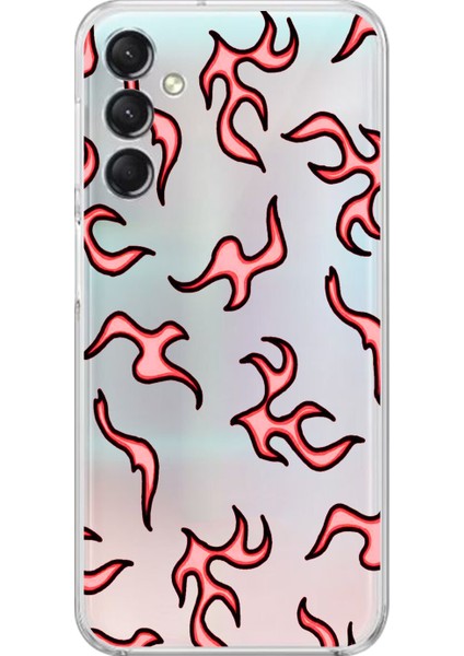 Samsung Galaxy A24 Uyumlu Şeffaf Kılıf Wallpaper 4 Tasarımlı