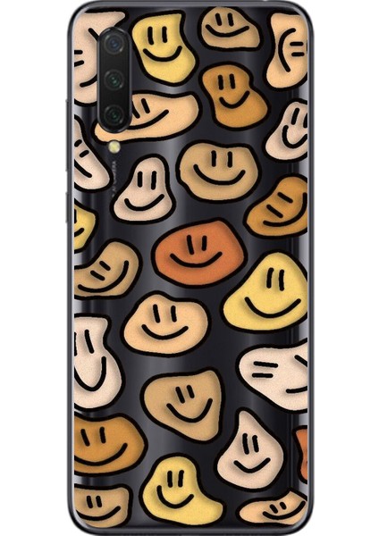 Xiaomi Mi 9 Lite Uyumlu Şeffaf Kılıf Wallpaper 8 Tasarımlı