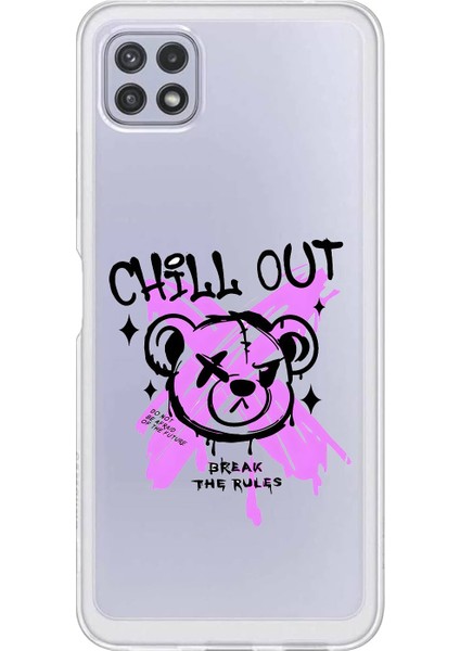 Samsung Galaxy A22 Uyumlu Şeffaf Kılıf Graffiti 7 Tasarımlı