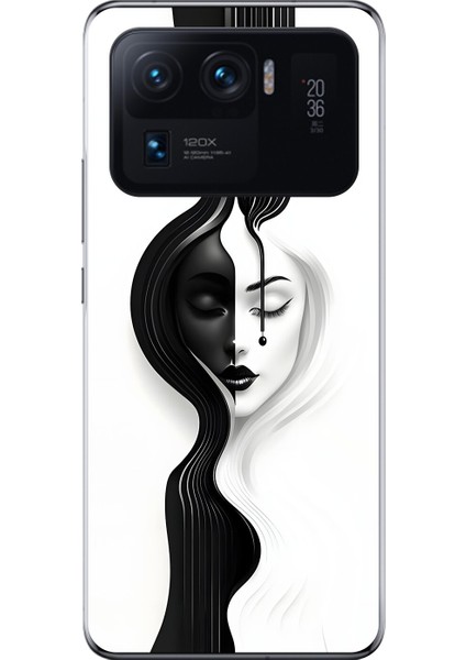 Xiaomi Mi 11 Pro Uyumlu Şeffaf Kılıf Estetik Yüz 3 Tasarımlı