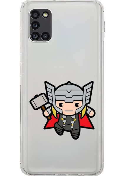 Samsung Galaxy A31 Uyumlu Şeffaf Kılıf Chibi 5 Tasarımlı