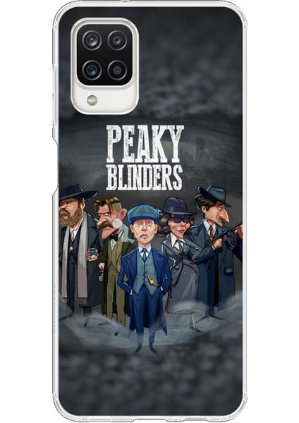Samsung Galaxy A12 Uyumlu Şeffaf Kılıf Peaky Blinders Tasarımlı