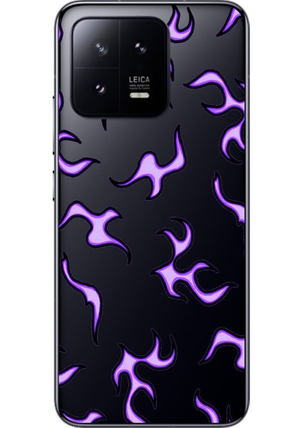 Xiaomi Mi 13 Pro Uyumlu Şeffaf Kılıf Wallpaper 3 Tasarımlı