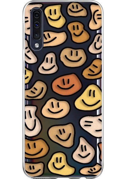 Samsung Galaxy A70 Uyumlu Şeffaf Kılıf Wallpaper 8 Tasarımlı