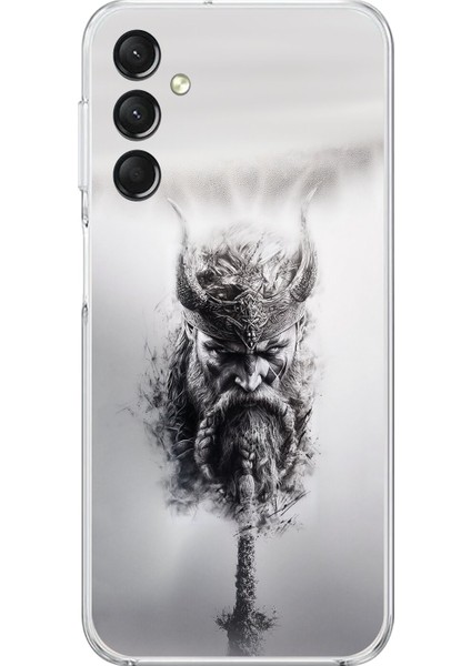 Samsung Galaxy A14 Uyumlu Şeffaf Kılıf Nordic 2 Tasarımlı