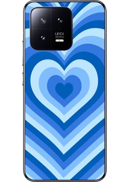 Xiaomi Mi 13 Uyumlu Şeffaf Kılıf Kalp 4 Tasarımlı