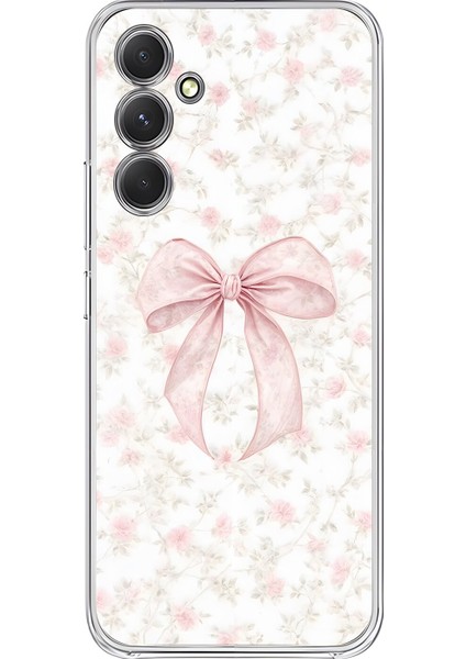 Samsung Galaxy A54 Uyumlu Şeffaf Kılıf Kurdele 2 Tasarımlı