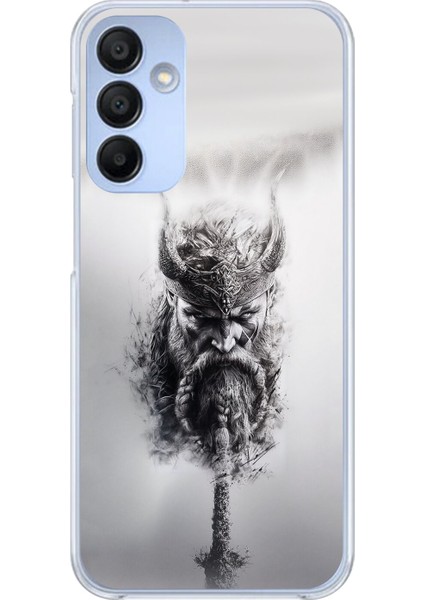 Samsung Galaxy A15 Uyumlu Şeffaf Kılıf Nordic 2 Tasarımlı