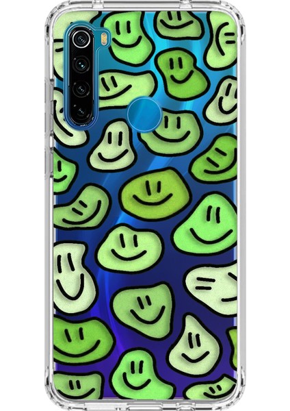 Xiaomi Redmi Note 8 Uyumlu Şeffaf Kılıf Wallpaper 9 Tasarımlı