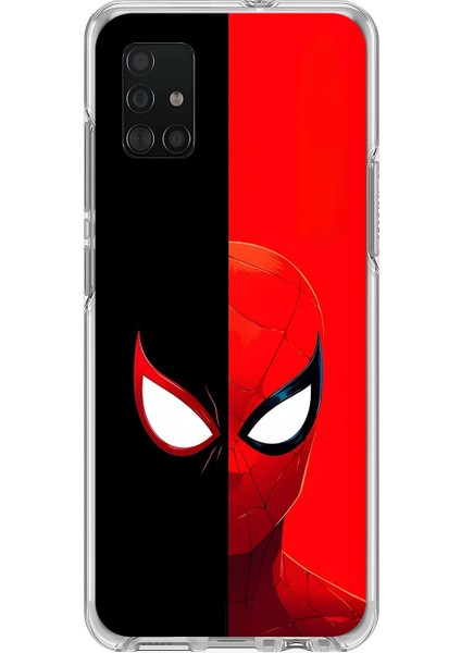 Samsung Galaxy A71 Uyumlu Şeffaf Kılıf Spider-Man 2 Tasarımlı