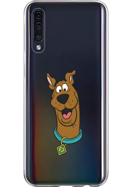 Samsung Galaxy A70 Uyumlu Şeffaf Kılıf Cartoon 14 Tasarımlı