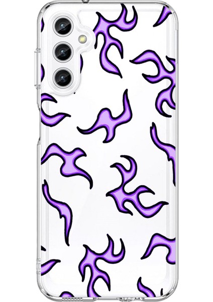 Samsung Galaxy A25 Uyumlu Şeffaf Kılıf Wallpaper 3 Tasarımlı