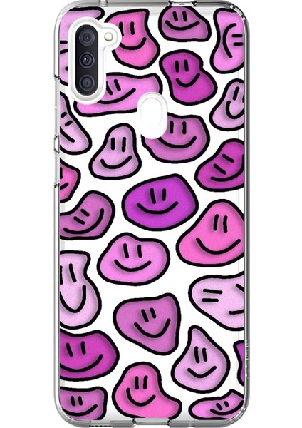 Samsung Galaxy A11 Uyumlu Şeffaf Kılıf Wallpaper 7 Tasarımlı