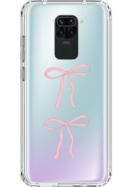 Xiaomi Redmi Note 9 Uyumlu Şeffaf Kılıf Kurdele 1 Tasarımlı