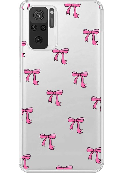 Xiaomi Redmi Note 10 Uyumlu Şeffaf Kılıf Kurdele 3 Tasarımlı