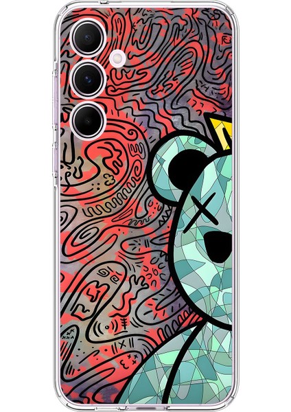 Samsung Galaxy A55 Uyumlu Şeffaf Kılıf Graffiti 12 Tasarımlı