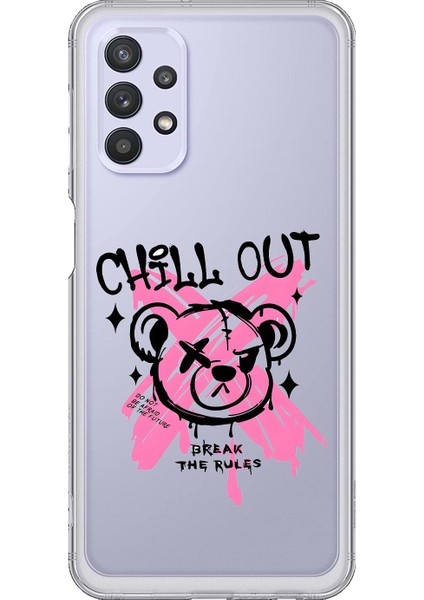 Samsung Galaxy A32 Uyumlu Şeffaf Kılıf Graffiti 6 Tasarımlı