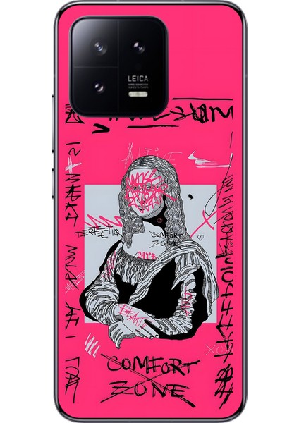 Xiaomi Mi 13 Pro Uyumlu Şeffaf Kılıf Graffiti 1 Tasarımlı