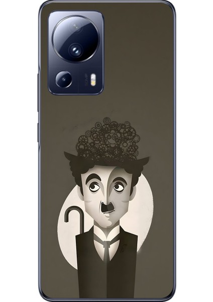 Xiaomi Mi 13 Lite Uyumlu Şeffaf Kılıf Aesthetic 1 Tasarımlı