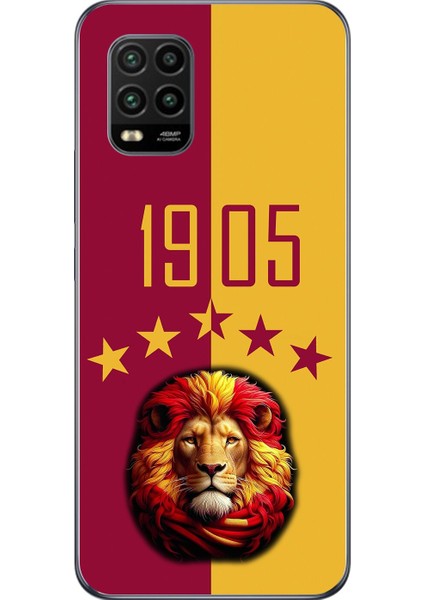 Xiaomi Mi 10 Lite Uyumlu Şeffaf Kılıf 1905 Aslan Tasarımlı