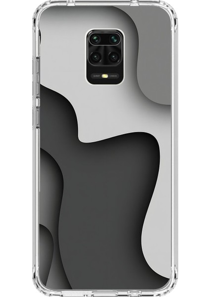 Xiaomi Redmi Note 9 Pro Uyumlu Şeffaf Kılıf Wallpaper 2 Tasarımlı