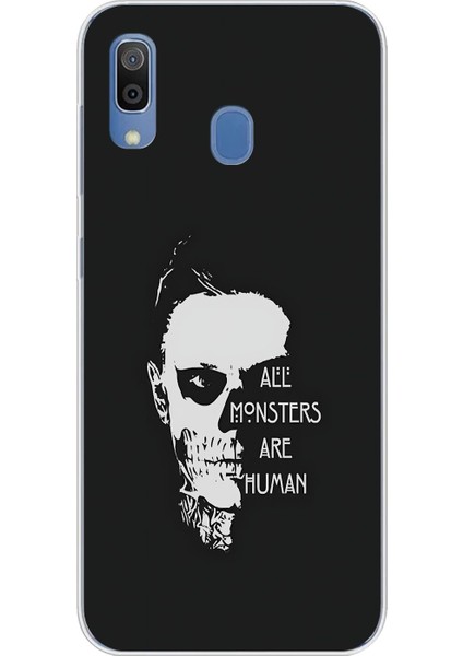 Samsung Galaxy A20 Uyumlu Şeffaf Kılıf American Horror Story Tasarımlı