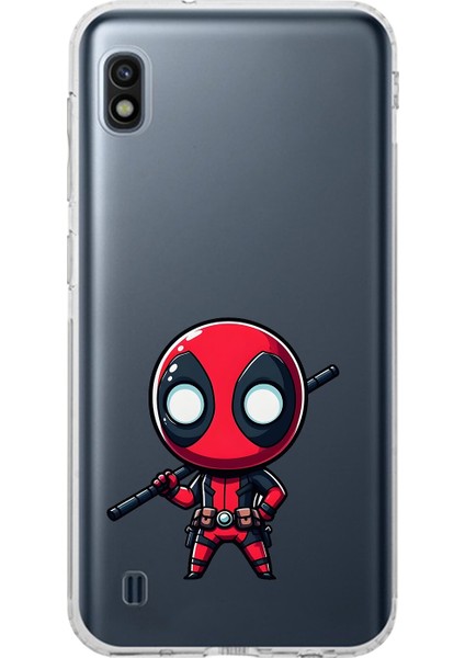 Samsung Galaxy A10 Uyumlu Şeffaf Kılıf Chibi 8 Tasarımlı