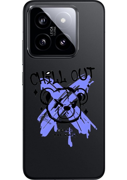 Xiaomi Mi 14 Uyumlu Şeffaf Kılıf Graffiti 8 Tasarımlı