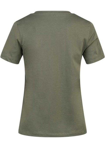 Alone Baskılı V Yaka Kadın T-Shirt 413 modelleri