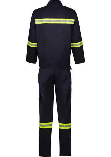 Projacket Alev Almaz Yangın Koruma Iş Güvenlik Takımı SMY-10031 Yüksek Koruma