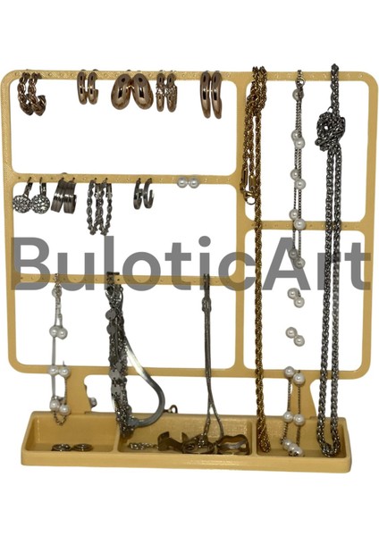 Şık Takı Düzenleyici Standı, Yüzük, Küpe ve Saat Saklama Alanı