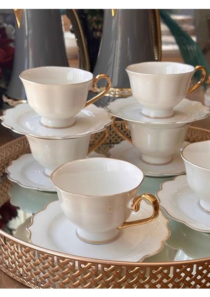 Çay Fincanı Takımı Stella 6 Kişilik 12 Parça