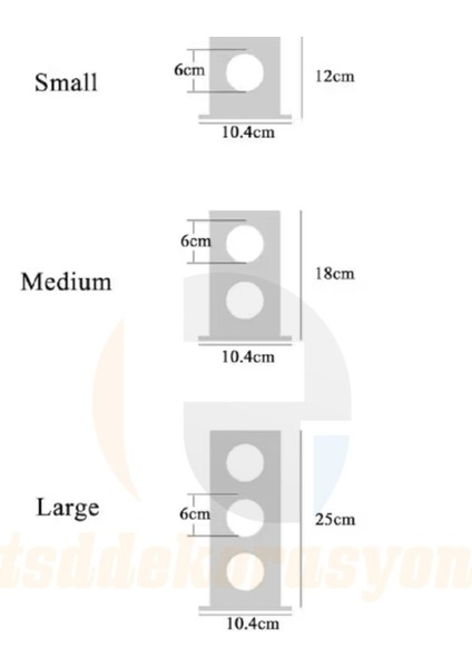 Şeffaf 3'lü Akrilik Küpe ve Mücevher Sergileme Standı, Minimalist Tasarım