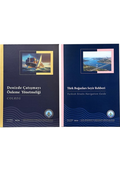Marine Tekne Kitap Seti Denizde Çatışmayı Önleme Yönetmeliği & Türk Boğazları Seyir Rehberi Kitabı