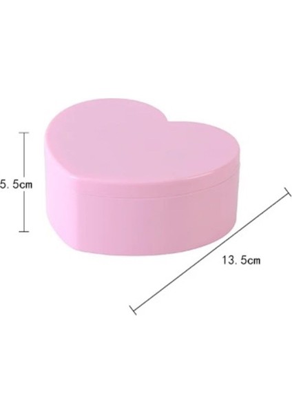 Pembe Kalp Tasarımlı Aynalı Takı Saklama Kutusu Bölmeli, Şık ve Kullanışlı Hediye Seçeneği modelleri