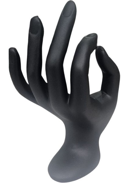 El Şekilli Polyester Yüzük Standı, Siyah, Şık ve Kullanışlı Aksesuar. fiyatları