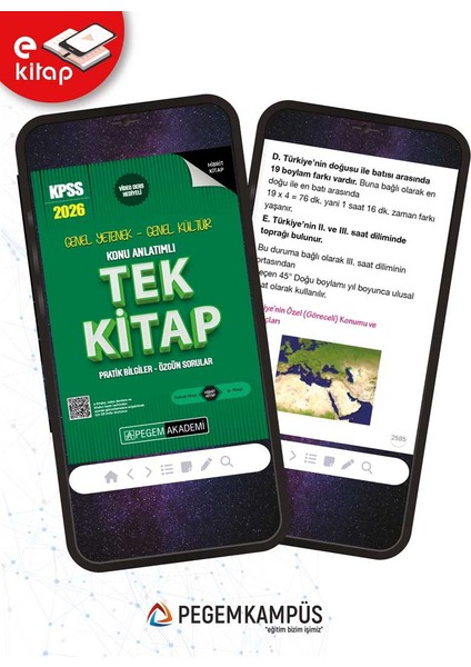 2026 Kpss Genel Yetenek Genel Kültür Konu Anlatımlı Tek E-Kitap